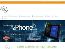Tablet Screenshot of esi-estech.com